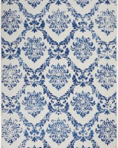 Whimsicle WHS01 Ivory Navy Area Rug