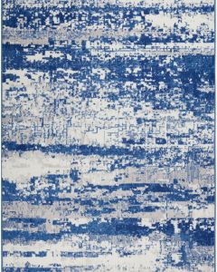 Whimsicle WHS06 Ivory Navy Area Rug