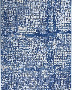 Whimsicle WHS07 Ivory Navy Area Rug