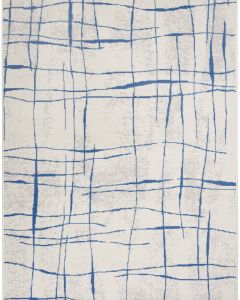 Whimsicle WHS09 Ivory Blue Area Rug