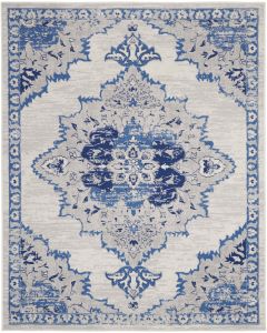 Whimsicle WHS14 Ivory Blue Area Rug