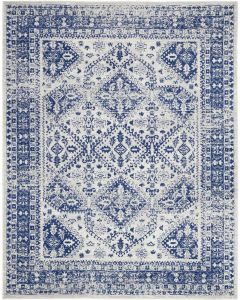 Whimsicle WHS15 Ivory Navy Area Rug
