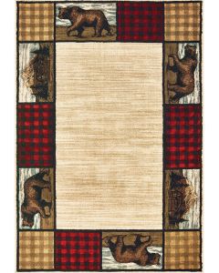 Woodlands 9603c Ivory/Multi Area Rug