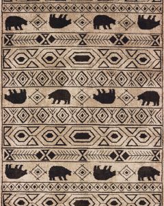 Woodlands 9651a Ivory/Black Area Rug