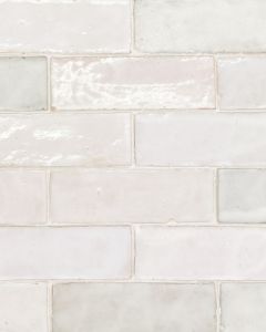 Zagora Blanc Glossy Glazed Ceramic 2"x6" Field Tile