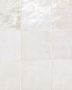 Zagora Blanc Glossy Glazed Ceramic 4x4" Field Tile