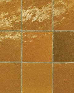 Zagora Caramel Glossy Glazed Ceramic 4x4" Field Tile