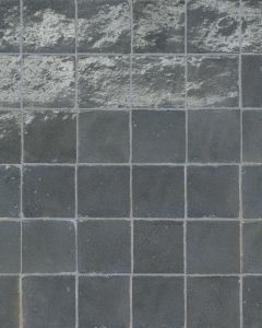 Zagora Charcoal Glossy Glazed Ceramic 2"x2" Mosaic Tile