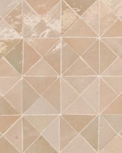 Zagora Ivoire Glossy Glazed Ceramic Triangle Mosaic Tile