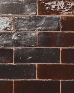 Zagora Maroon Glossy Glazed Ceramic 2"x6" Field Tile