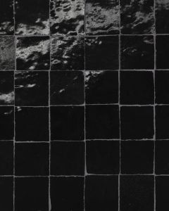 Zagora Nero Glossy Glazed Ceramic 2"x2" Mosaic Tile