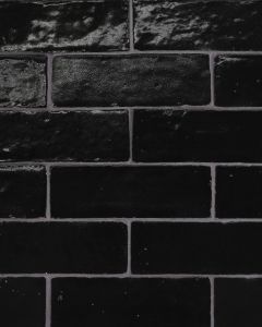 Zagora Nero Glossy Glazed Ceramic 2"x6" Field Tile