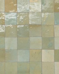 Zagora Vert Gris Glossy Glazed Ceramic 2"x2" Mosaic Tile