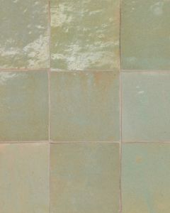 Zagora Vert Gris Glossy Glazed Ceramic 4x4" Field Tile