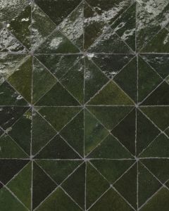 Zagora Vert Mousse Glossy Glazed Ceramic Triangle Mosaic Tile