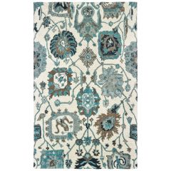Zahra 75503 Ivory/Blue Area Rug