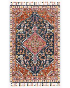 Zharah ZR-01 Navy/Multi Area Rug