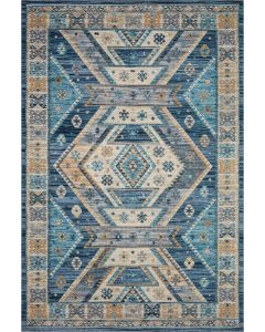 Zion ZIO-02 Ocean/Gold Area Rug