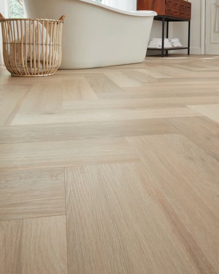 Karndean Texas White Ash Herringbone | Carpet Exchange