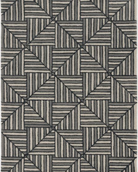 Libby Langdon Upton 4304 Navy/Charcoal Diagonal Tile