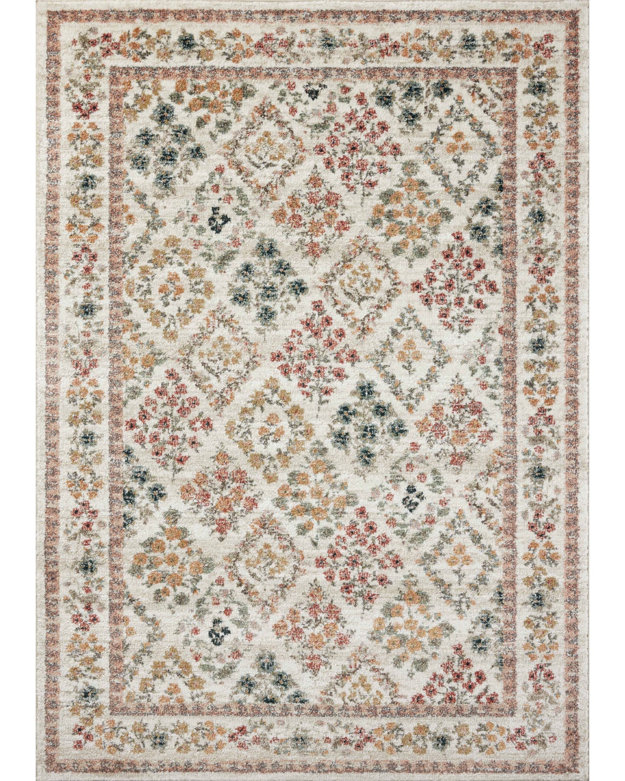 Loloi Laurel LAU-04 Cream Area Rug | Carpet Exchange