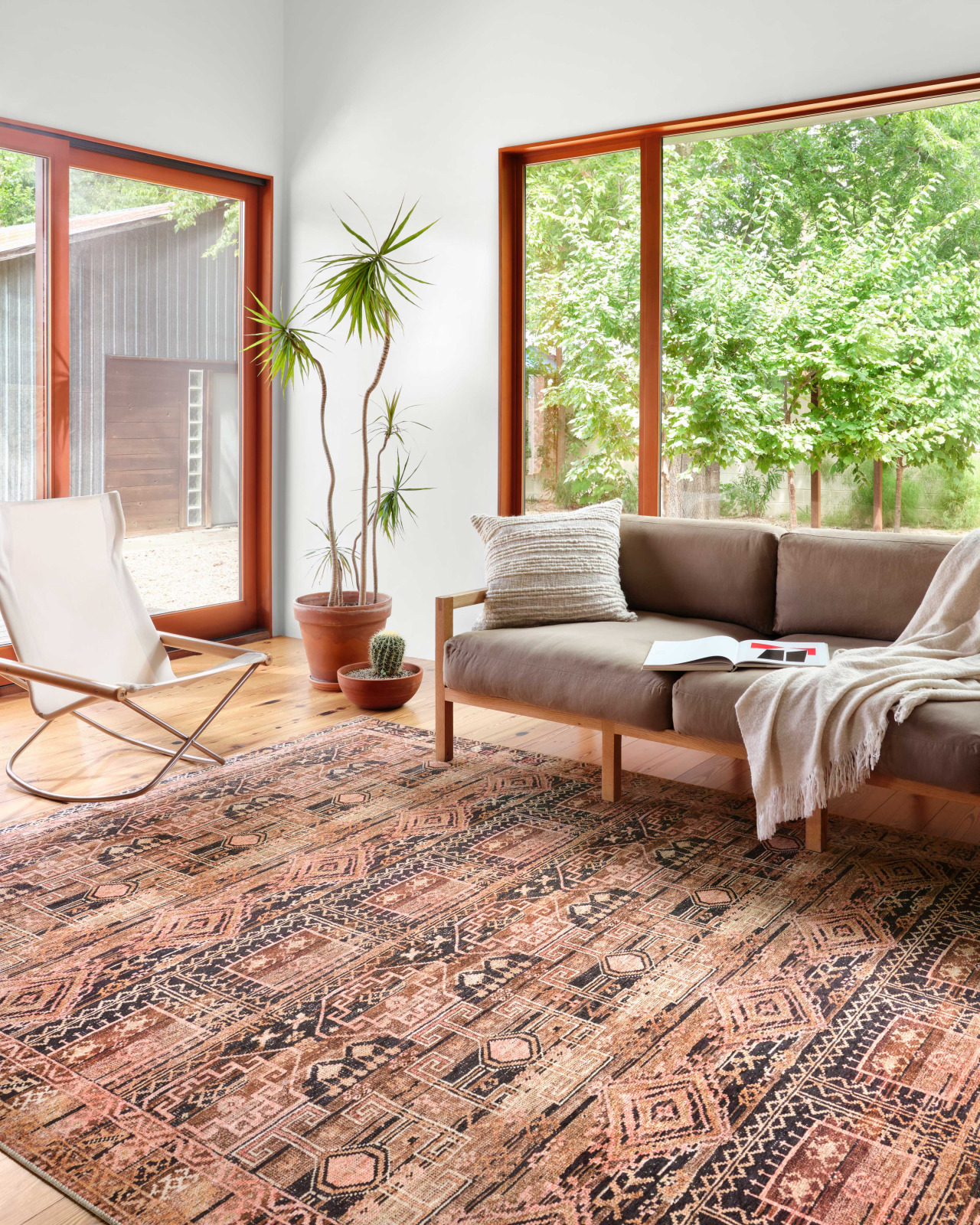 Loloi Layla LAY-14 Mocha/Blush Area Rug | Carpet Exchange