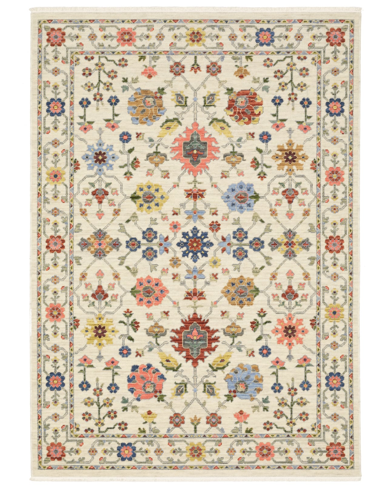 Oriental Weavers Lucca 93w Ivory/Multi Area Rug