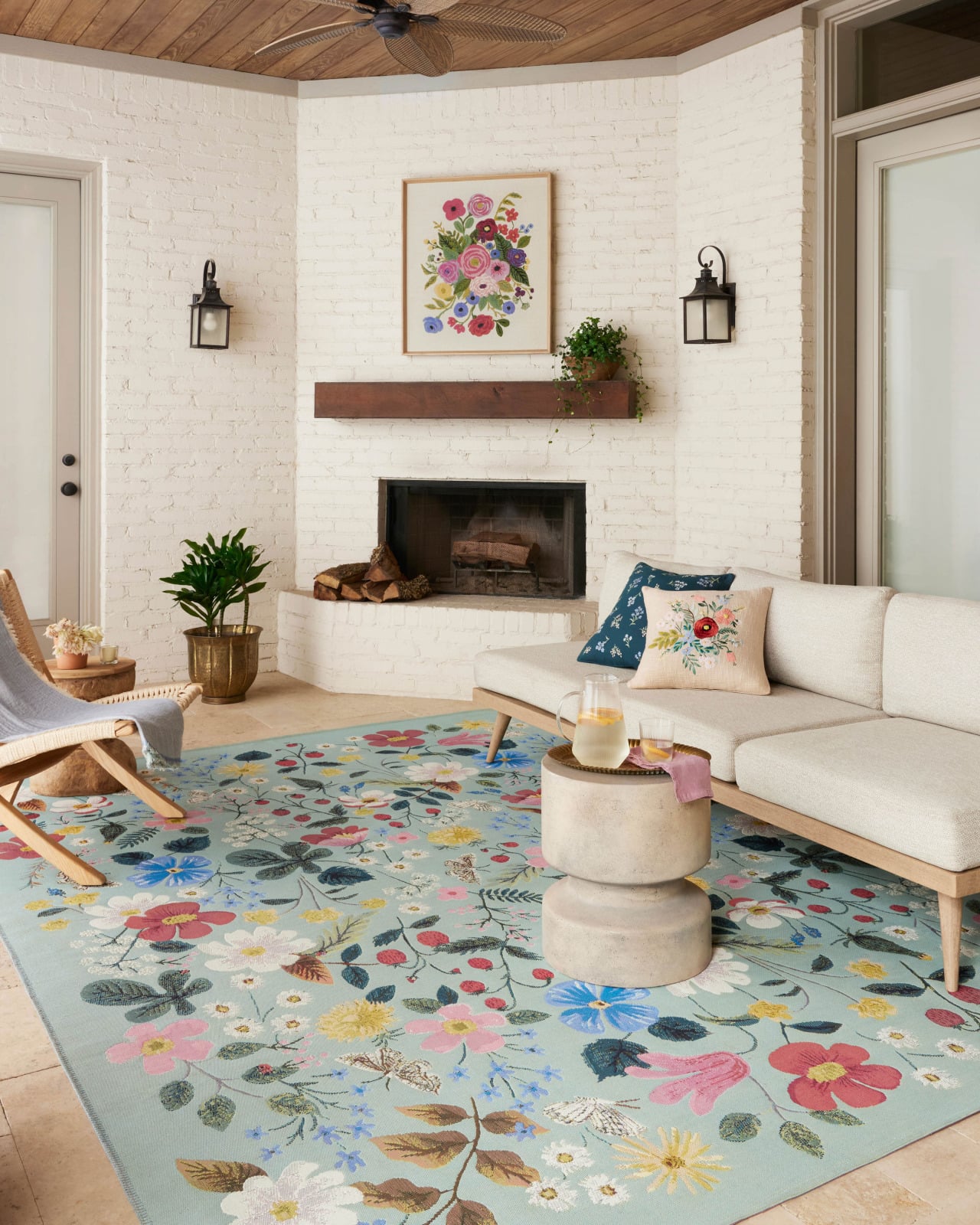 Loloi Perennial PRN-02 Mint Area Rug | Carpet Exchange