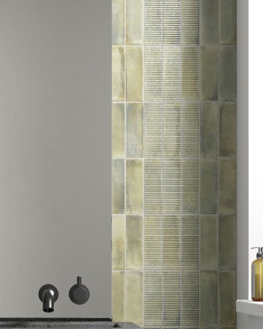 Surface Art Raku Sage 2.5x8 Deco Tile | Carpet Exchange