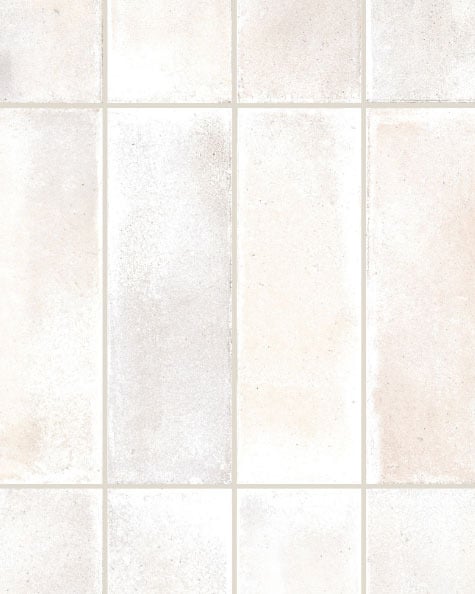 Surface Art Raku White 2.5x8 Deco Tile | Carpet Exchange