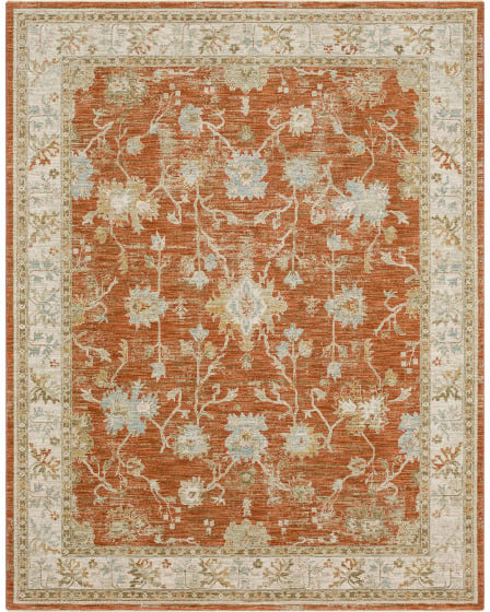 Adalia Iznik Rust Area Rug