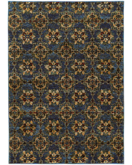 Andorra 6883c Blue/Gold Area Rug