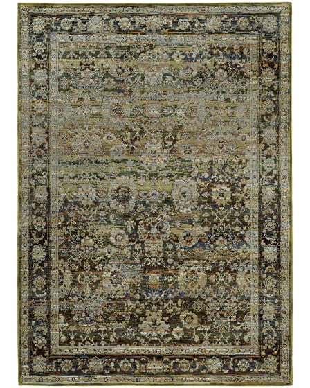 Andorra 7125c Green/Brown Area Rug