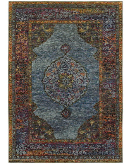 Andorra 7139a Blue/Multi Area Rug