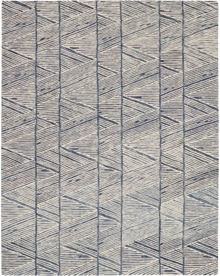 Colorado CLR01 White Blue Area Rug