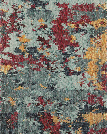 Evolution 8036c Blue/Red Area Rug