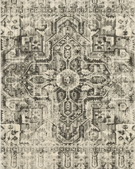 Florence 4333w Charcoal/Ivory Area Rug