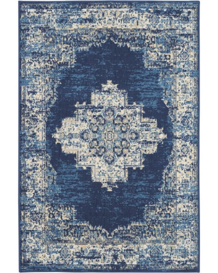 Grafix GRF14 Navy Blue Area Rug