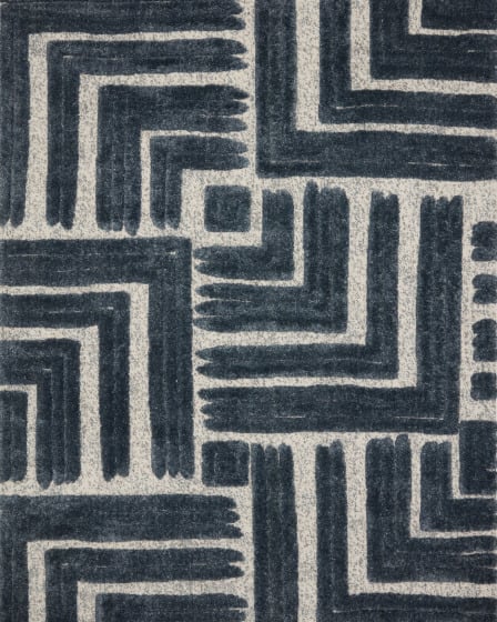 Hagen HAG-05 Blue/White Area Rug