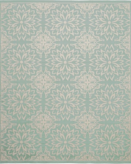 Jubilant JUB06 Ivory/Green Area Rug