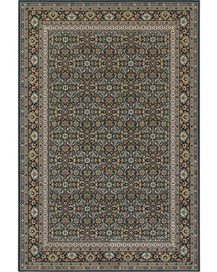 Kashan 180l Navy/Multi Area Rug