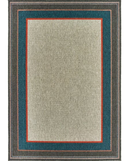 Latitude 8021l Grey/Blue Area Rug