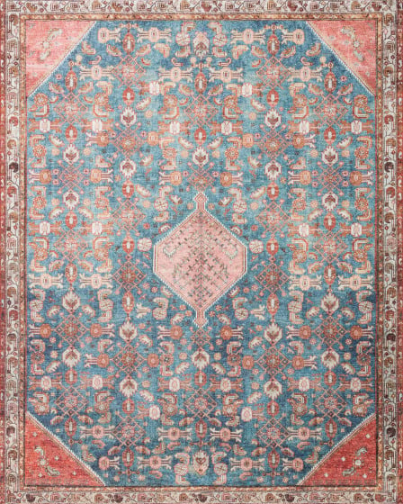 Layla LAY-10 Marine/Clay Area Rug