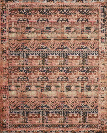 Layla LAY-14 Mocha/Blush Area Rug