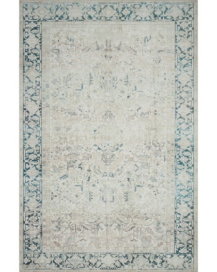 Lenna LEA-06 Natural/Denim Area Rug