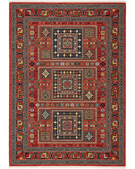 Lilihan 2c Red/Multi Area Rug