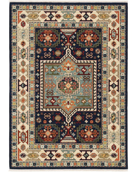 Lilihan 41h Blue/Ivory Area Rug