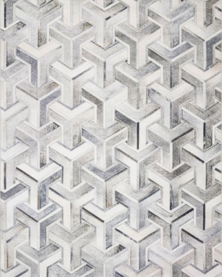 Maddox MAD-05 Silver/Ivory Area Rug