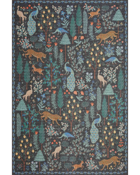 Menagerie MEN-02 Black Area Rug