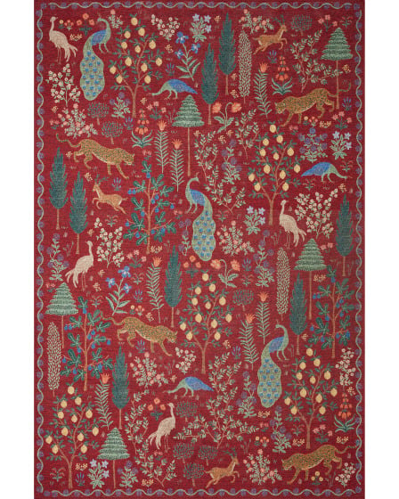 Menagerie MEN-02 Crimson Area Rug